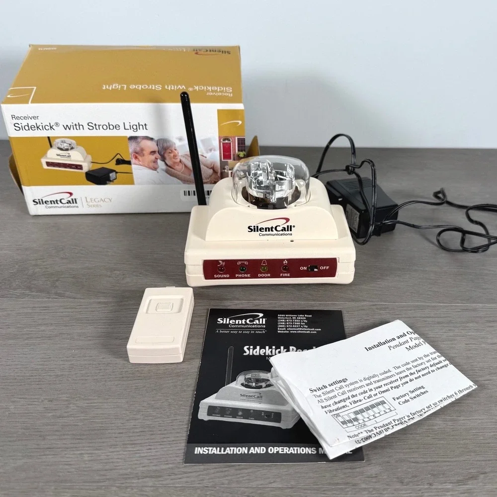 Silent Call Sidekick Receiver Strobe Light SK09214 Legacy Series 318MHz Alert